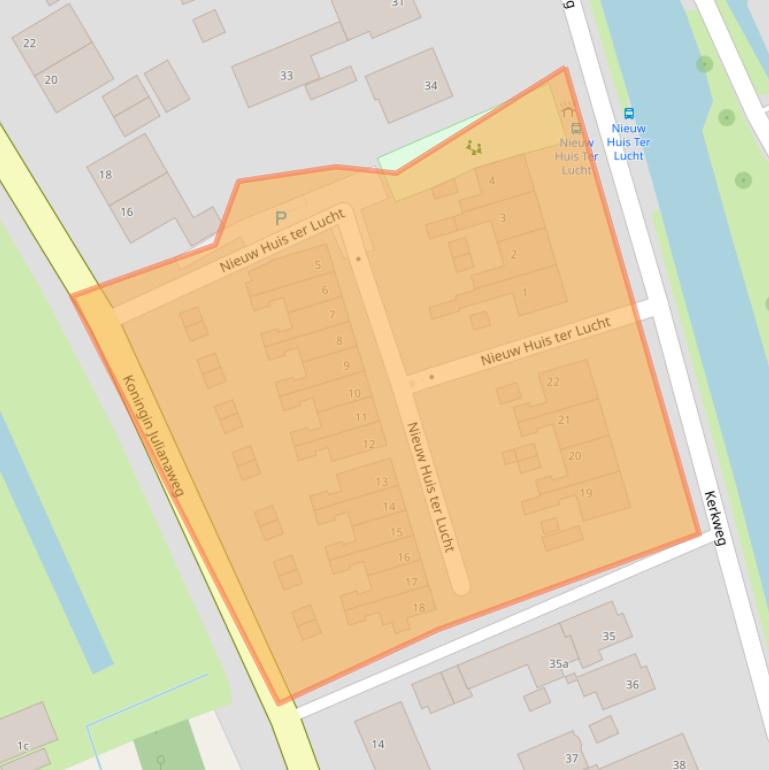 Kaart van postcodegebied 3155EK.