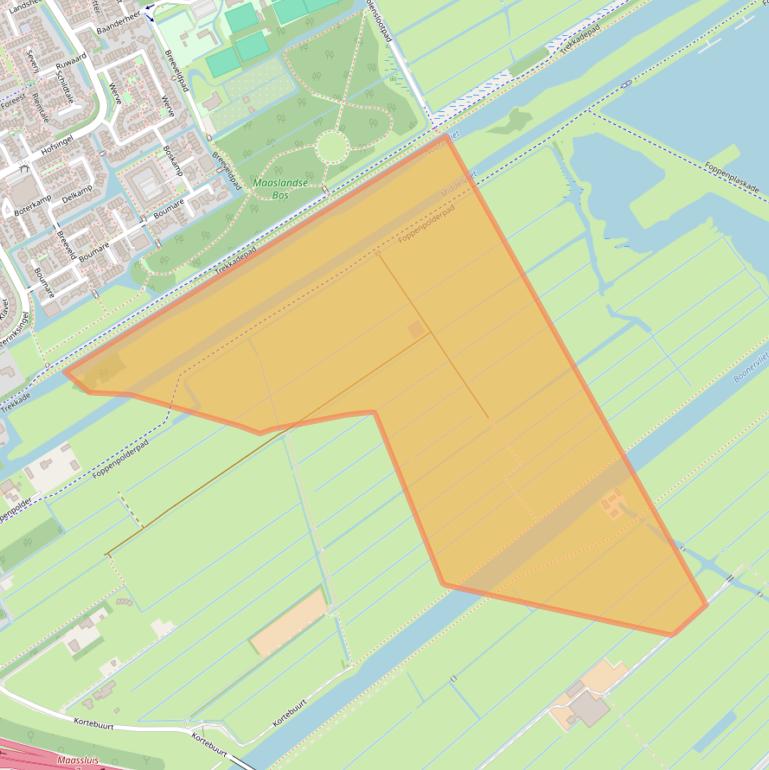 Kaart van postcodegebied 3155EM.