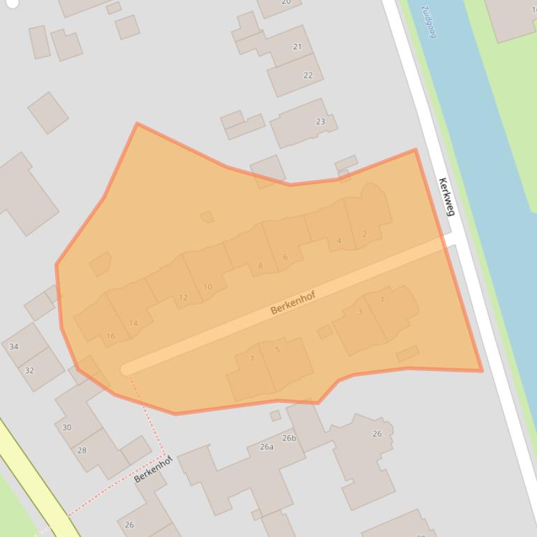 Kaart van postcodegebied 3155ER.