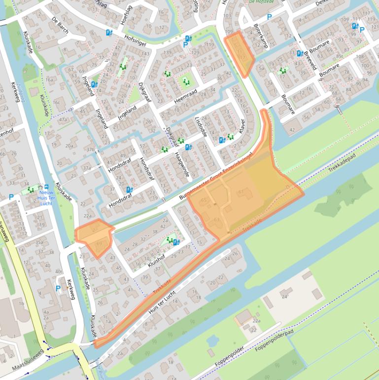 Kaart van postcodegebied 3155GE.