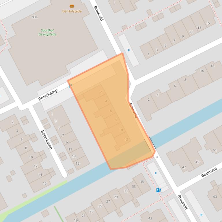 Kaart van postcodegebied 3155GH.