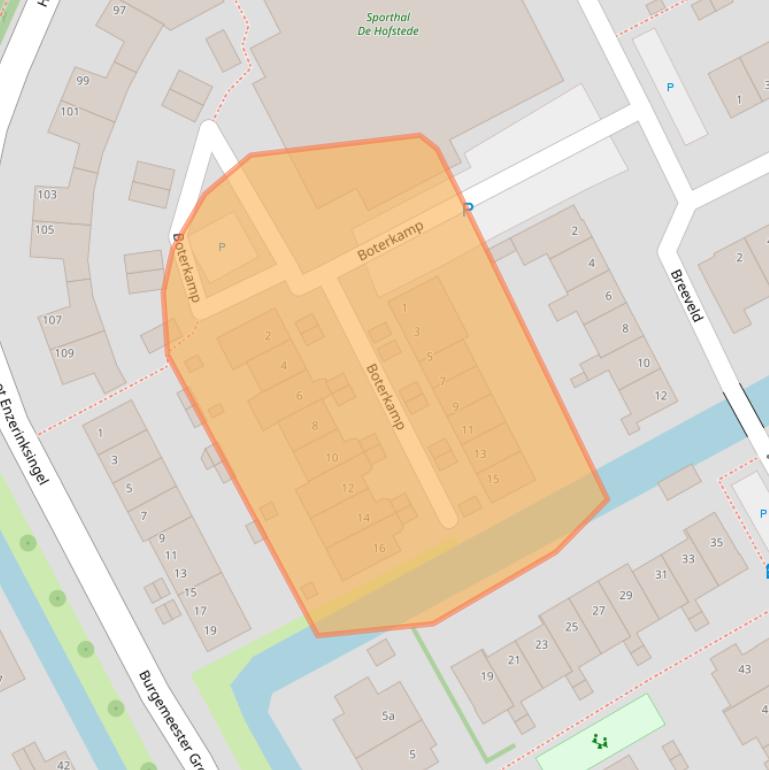 Kaart van postcodegebied 3155GK.