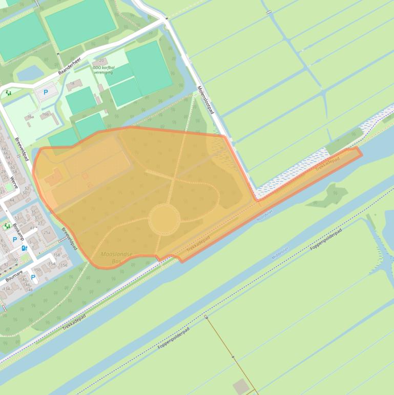 Kaart van postcodegebied 3155NK.