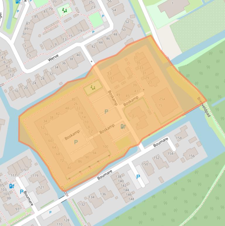 Kaart van postcodegebied 3155PA.