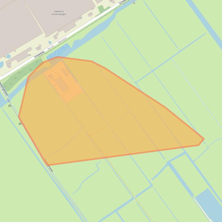 Kaart van postcodegebied 3155RP.