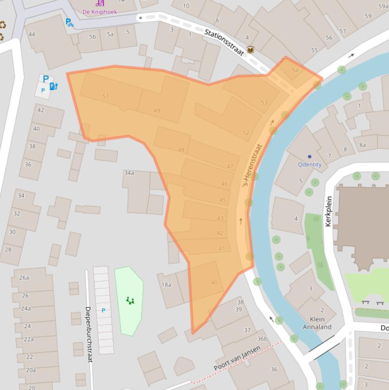 Kaart van postcodegebied 3155SK.