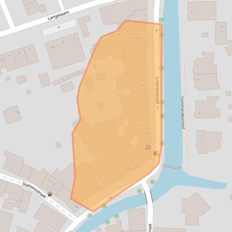 Kaart van postcodegebied 3155SL.