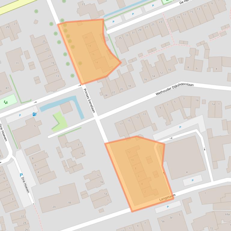 Kaart van postcodegebied 3155TL.