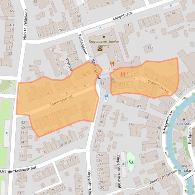 Kaart van postcodegebied 3155TM.