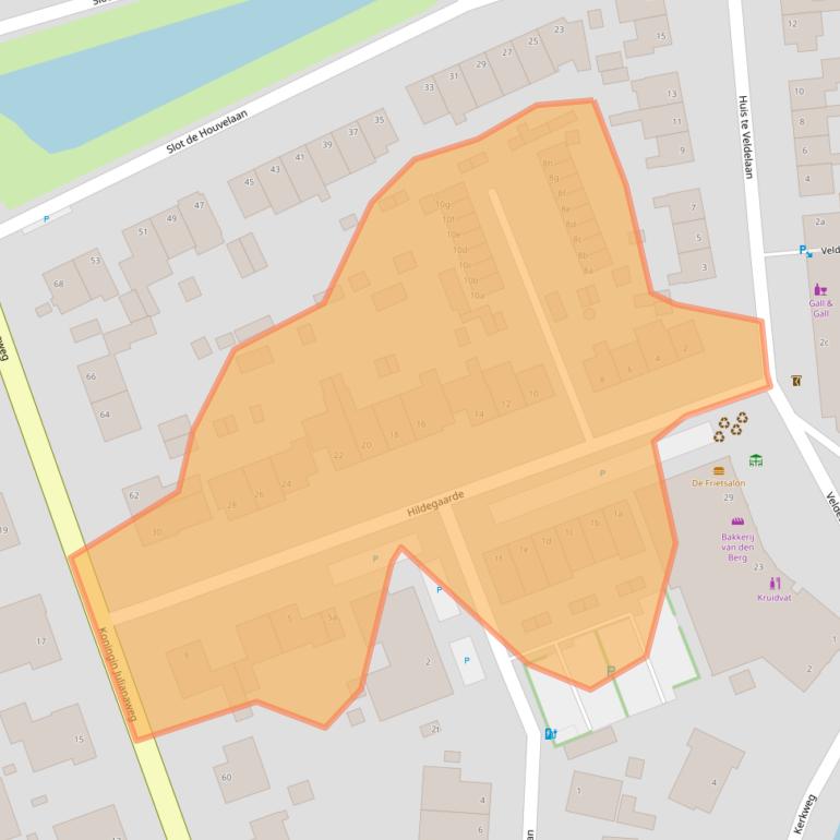 Kaart van postcodegebied 3155VC.