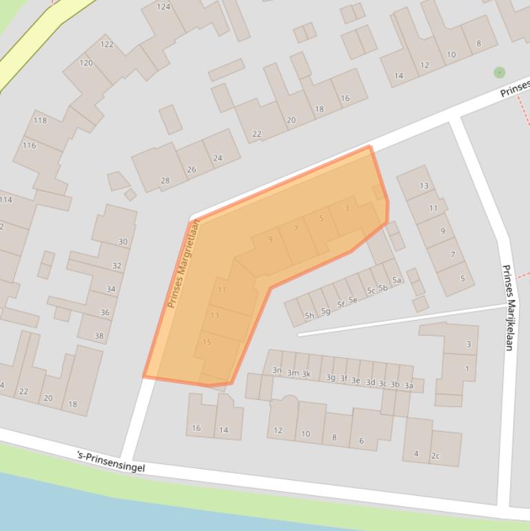 Kaart van postcodegebied 3155VD.