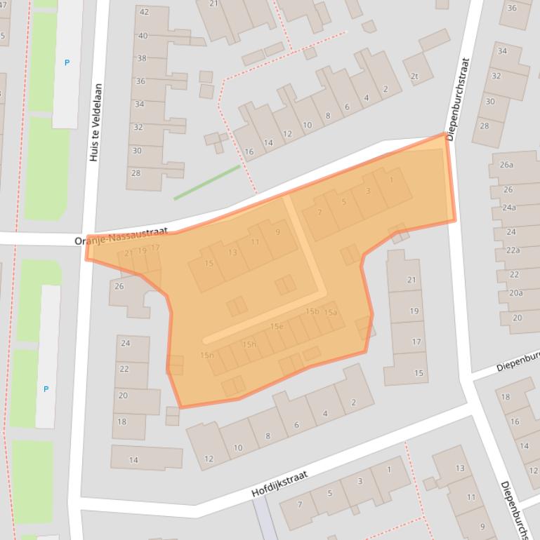 Kaart van postcodegebied 3155VH.