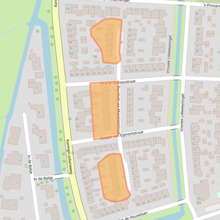 Kaart van postcodegebied 3155VM.