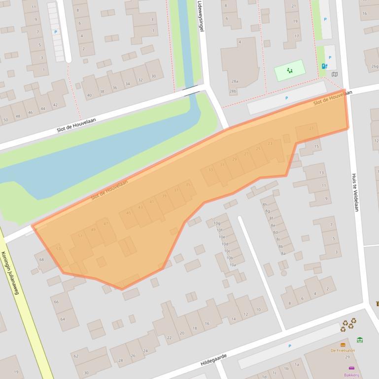 Kaart van postcodegebied 3155VR.
