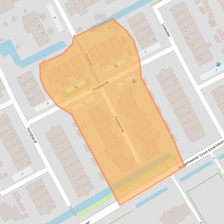 Kaart van postcodegebied 3155WB.