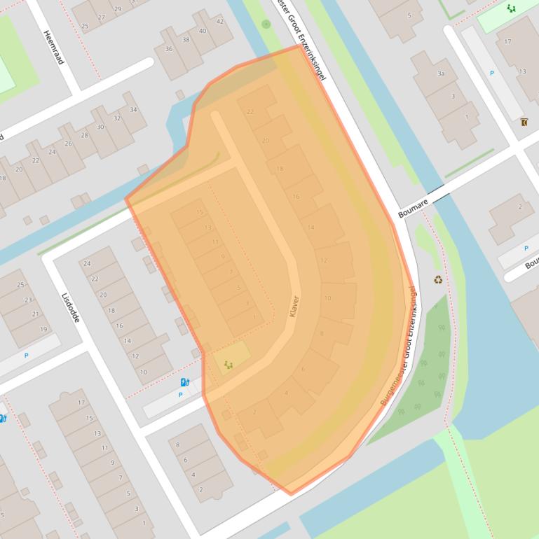 Kaart van postcodegebied 3155WG.