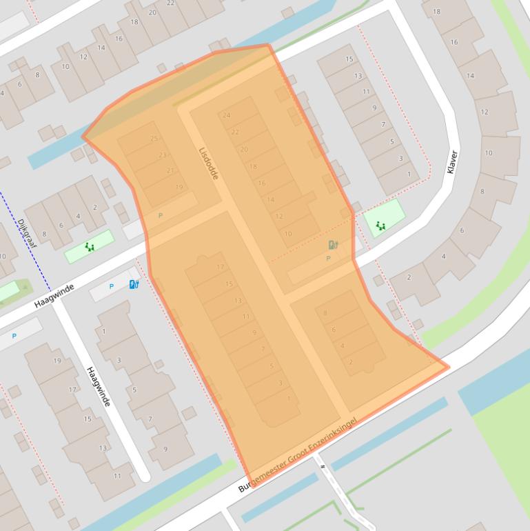 Kaart van postcodegebied 3155WH.