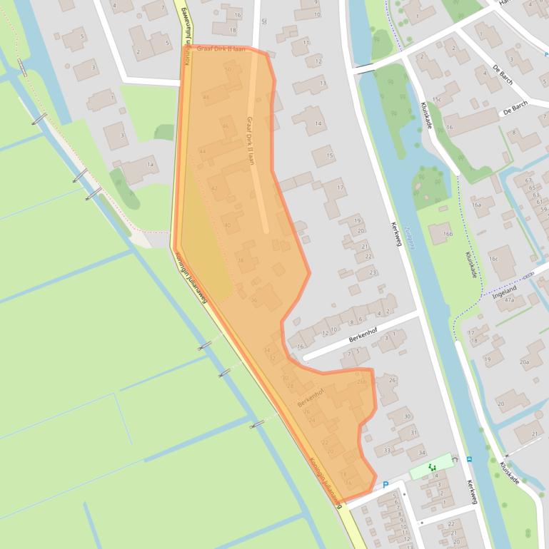 Kaart van postcodegebied 3155XD.