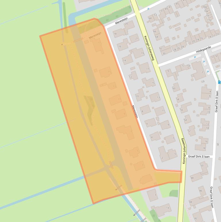 Kaart van postcodegebied 3155XJ.