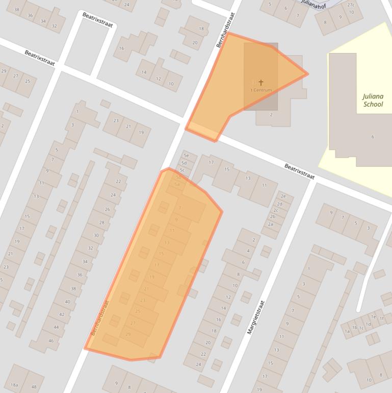 Kaart van postcodegebied 3161AC.