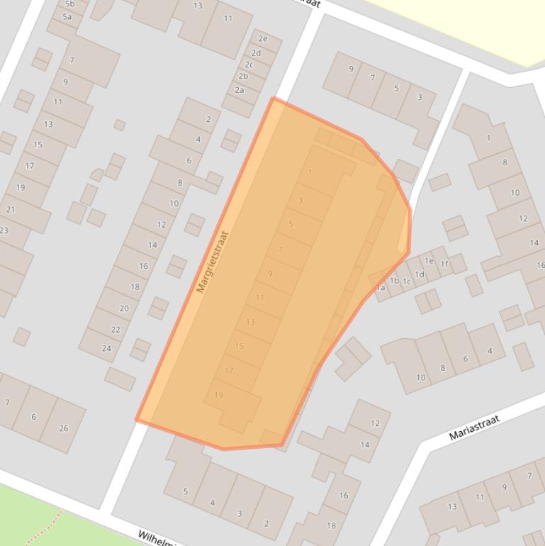 Kaart van postcodegebied 3161AL.