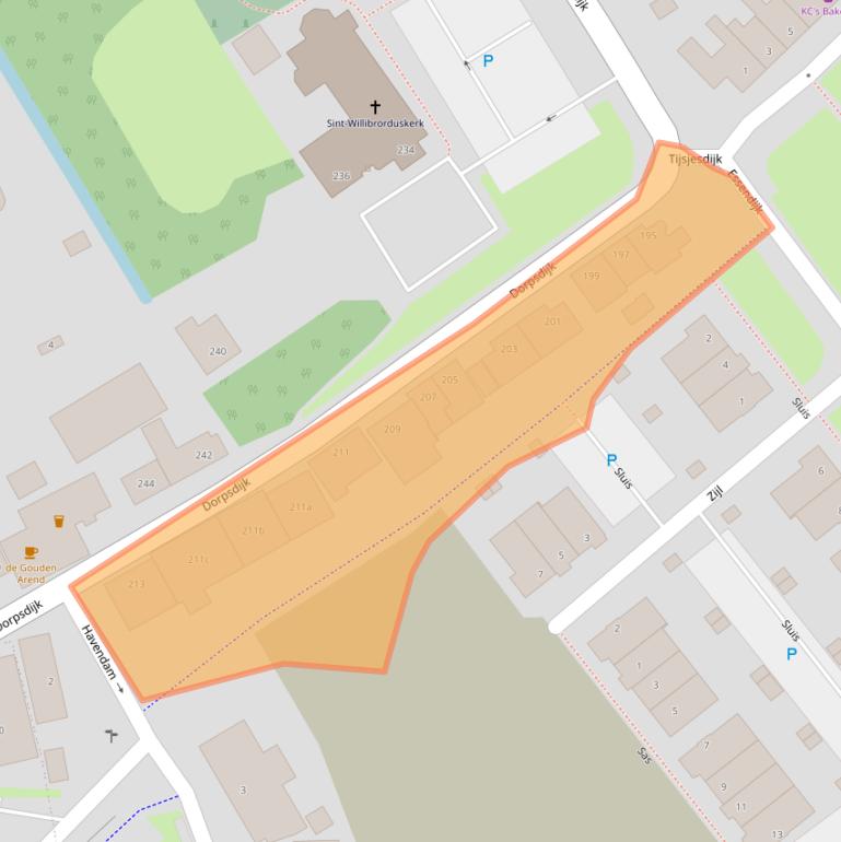 Kaart van postcodegebied 3161CC.