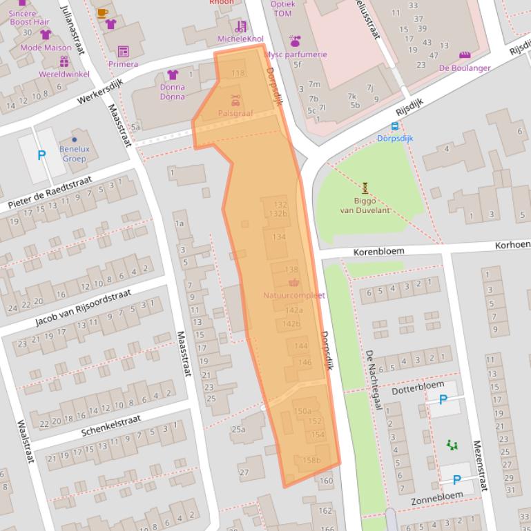Kaart van postcodegebied 3161CE.