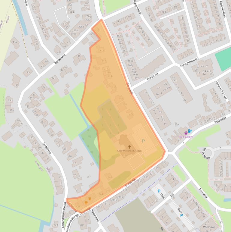 Kaart van postcodegebied 3161CJ.