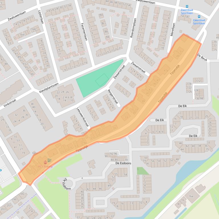 Kaart van postcodegebied 3161CV.