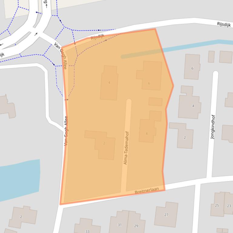 Kaart van postcodegebied 3161DM.