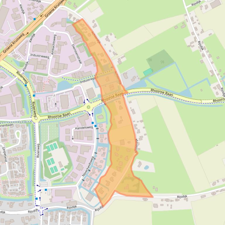 Kaart van postcodegebied 3161EA.