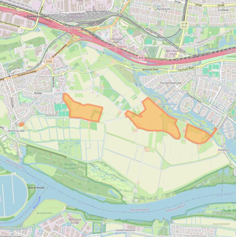 Kaart van postcodegebied 3161ED.