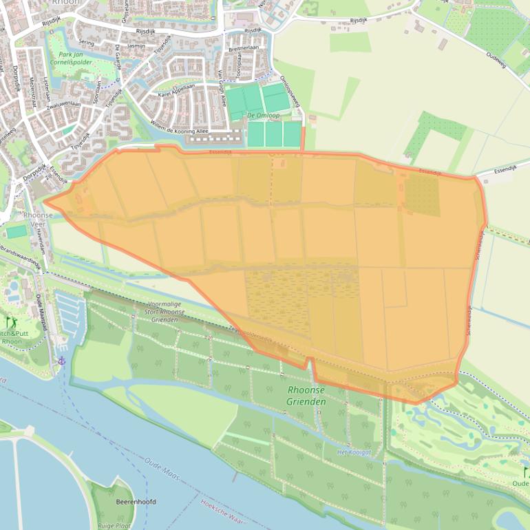 Kaart van postcodegebied 3161EE.