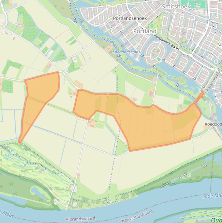 Kaart van postcodegebied 3161EG.