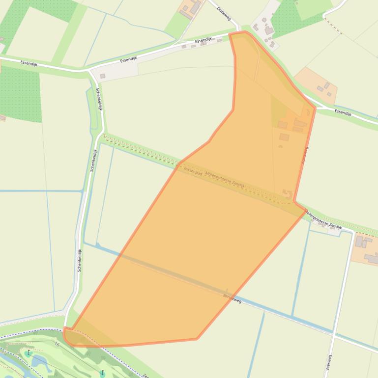 Kaart van postcodegebied 3161EL.