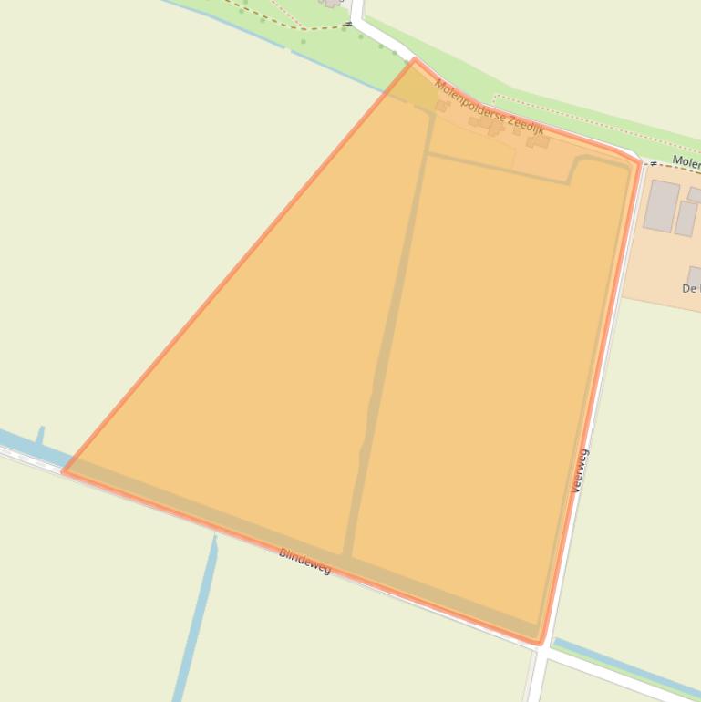 Kaart van postcodegebied 3161EN.