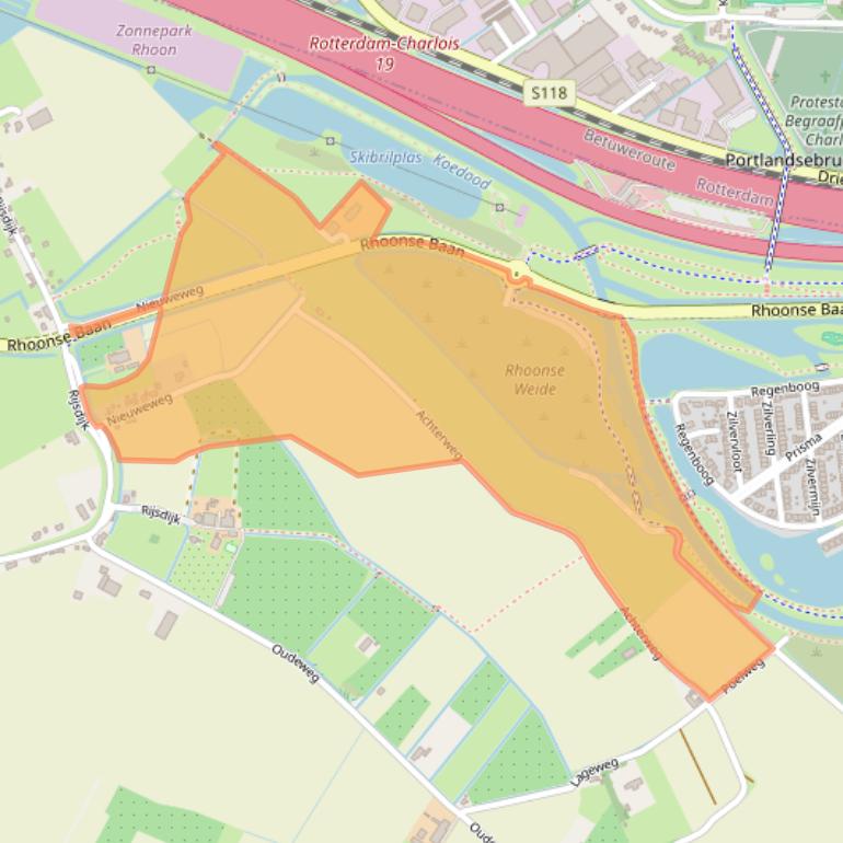 Kaart van postcodegebied 3161EP.