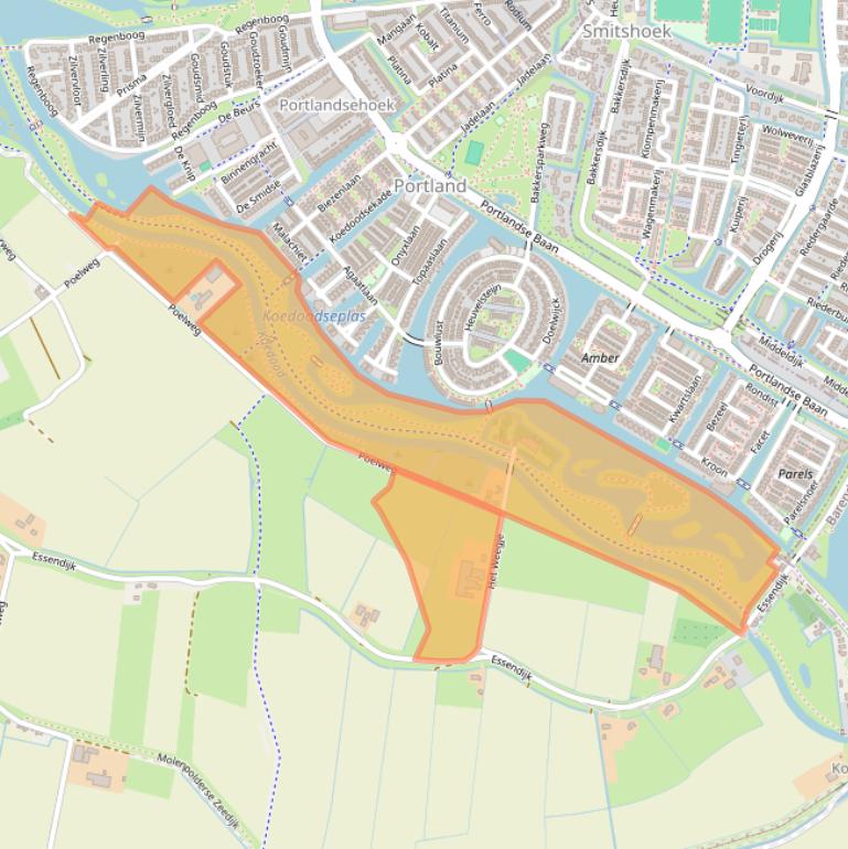 Kaart van postcodegebied 3161EZ.