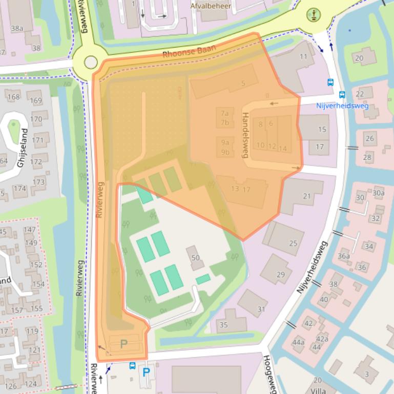 Kaart van postcodegebied 3161GD.