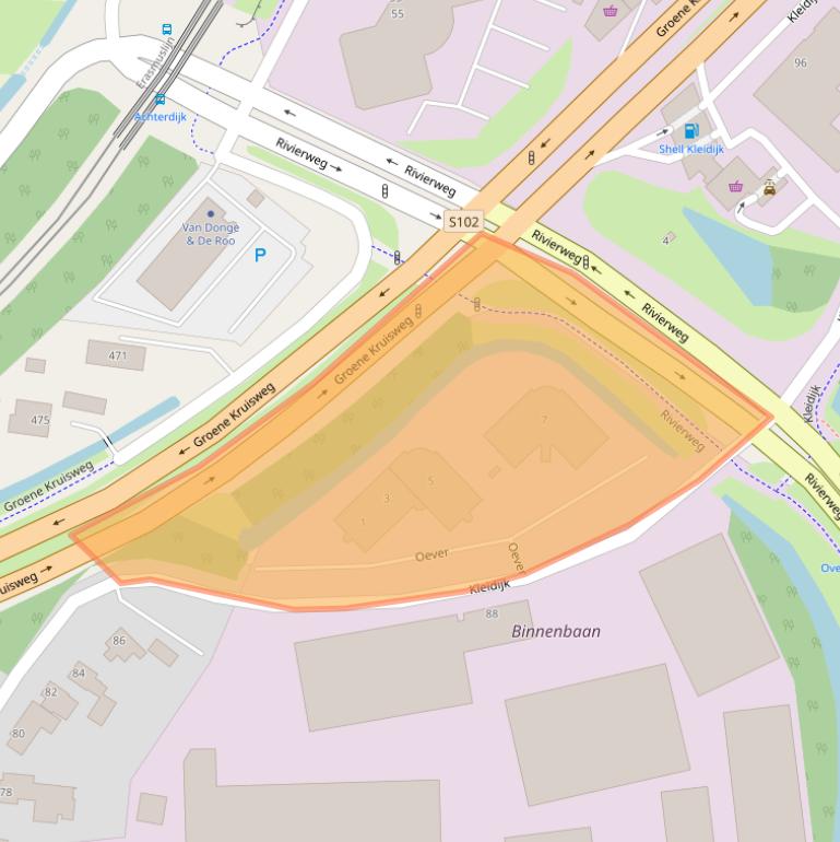 Kaart van postcodegebied 3161GR.