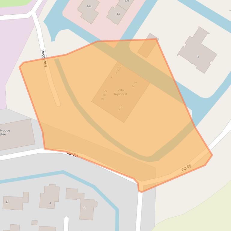 Kaart van postcodegebied 3161GS.