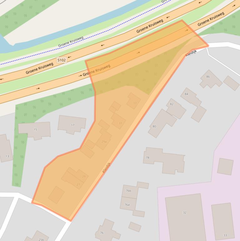 Kaart van postcodegebied 3161HE.