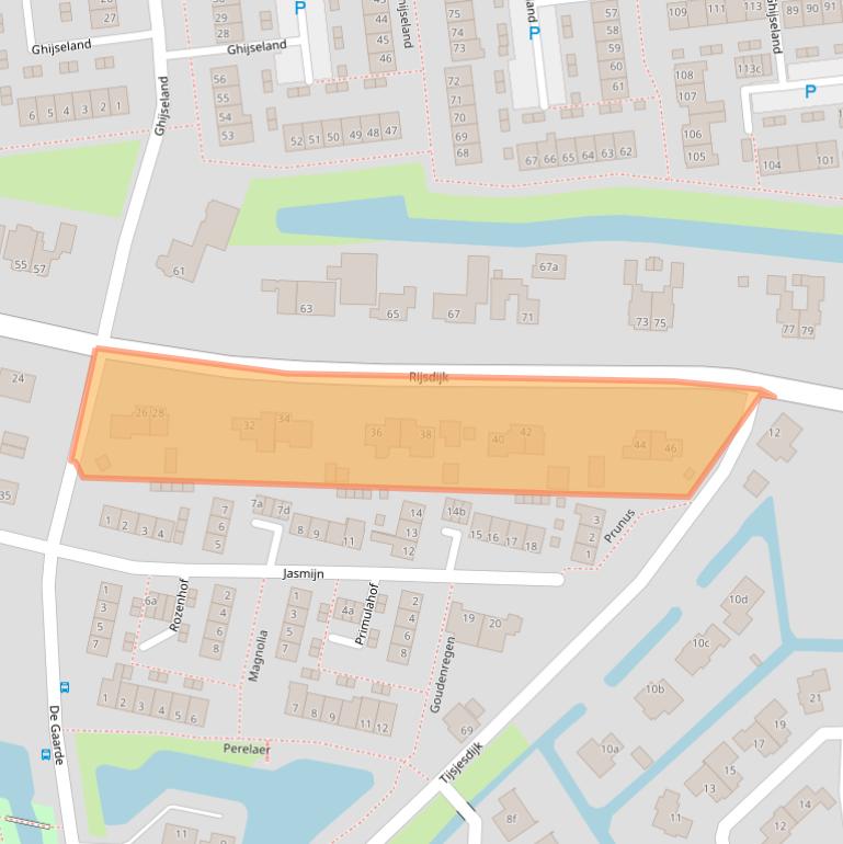 Kaart van postcodegebied 3161HP.