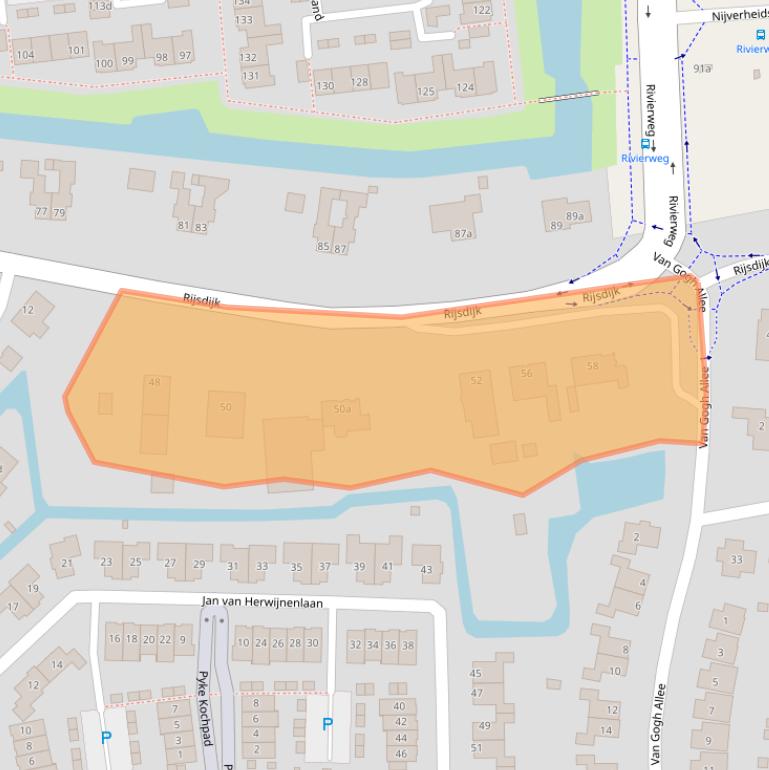 Kaart van postcodegebied 3161HR.