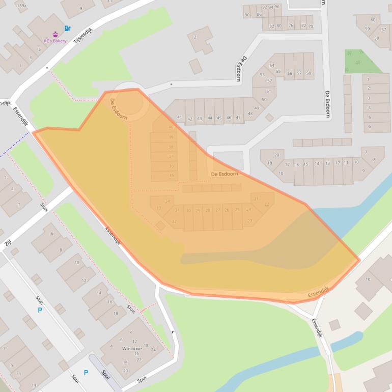 Kaart van postcodegebied 3161JD.