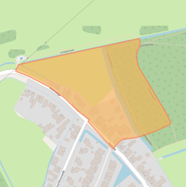 Kaart van postcodegebied 3161KB.