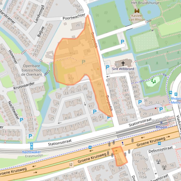 Kaart van postcodegebied 3161KG.