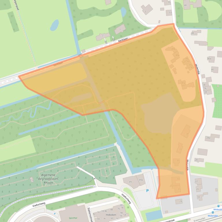 Kaart van postcodegebied 3161KK.