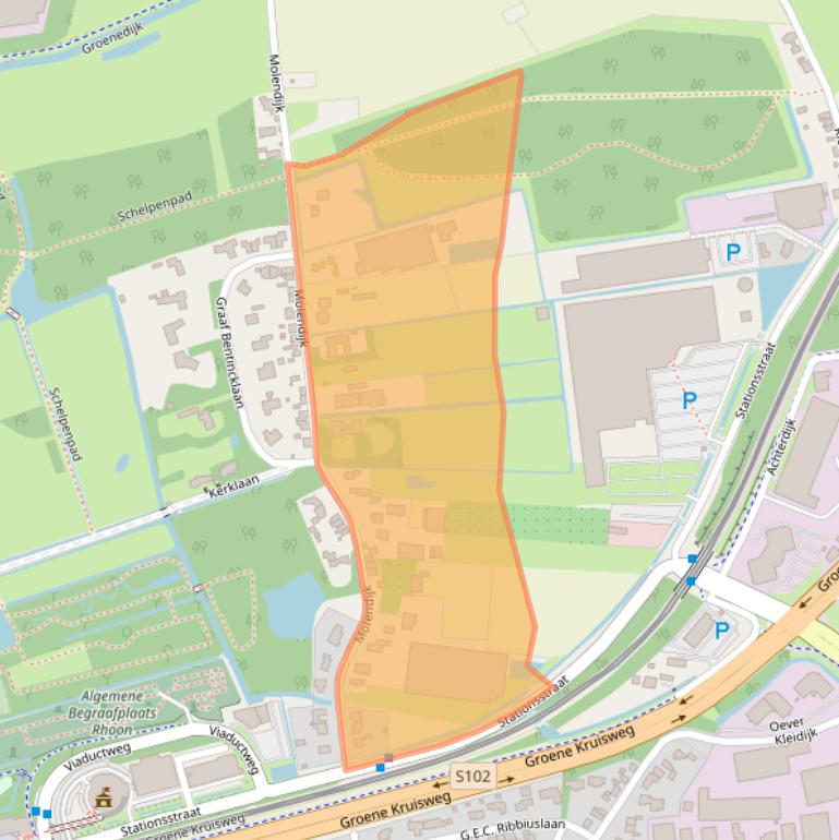 Kaart van postcodegebied 3161KN.