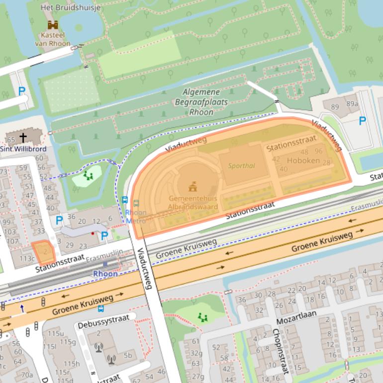 Kaart van postcodegebied 3161KP.
